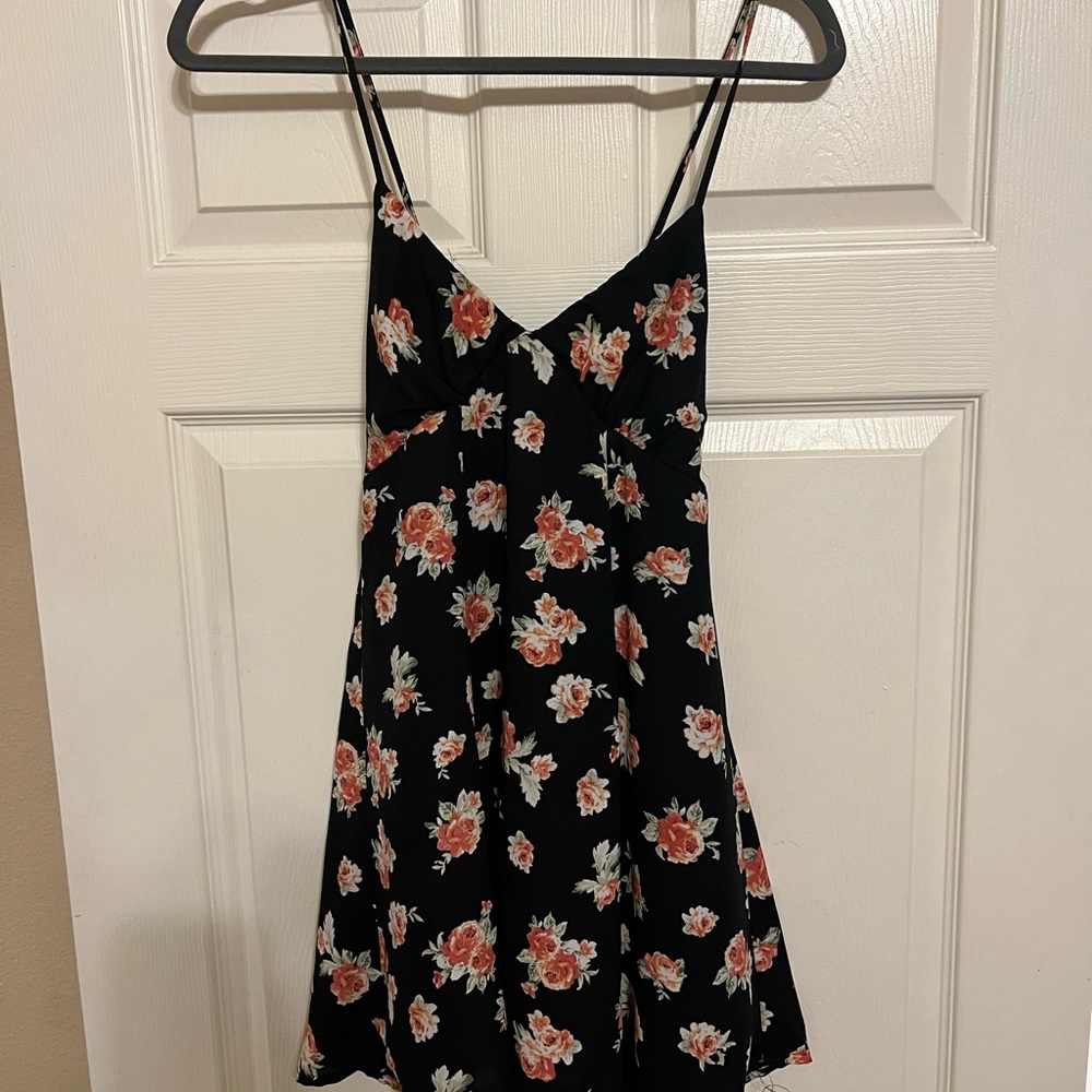 Forever 21 Black Floral Dress/Tank